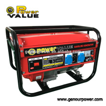 Power Value Benzin-Generator 168F 2kw / kva Rückstoß starten 100% Kupfer Preis